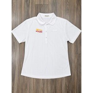 In-N-Out Burger Uniform Shirt LG White Short Sleeve Snap Front Employee